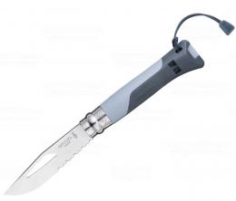 Нож opinel Outdoor n8 серый артикул 001579