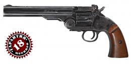Револьвер пневматический ASG Schofield-6 aging black пулевой 4,5 мм 18911