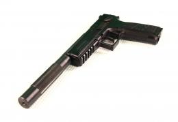 Имитатор глушителя для пистолета ASG CZ P-09 Duty (удлинитель ствола)