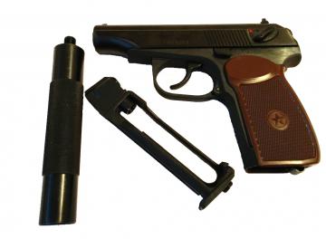 Пистолет пневматический Макарова МР-654К Доработанный (исполнение premium) [Увеличить] 