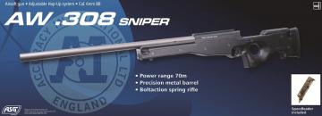 Винтовка страйкбольная ASG AW 308 Sniper пружинная (15908)