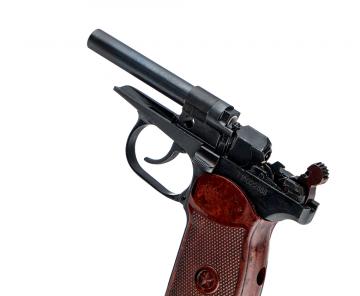 Пистолет пневматический Макарова МР-654К Доработанный особая серия(exclusive) красный ЗИП с бородой