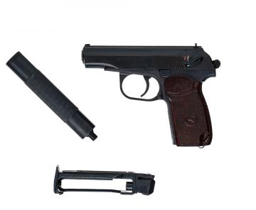 Пистолет пневматический Макарова МР-654К Доработанный особая серия (исполнение exclusive) с бородой 