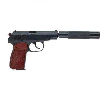 Пистолет пневматический Макарова МР-654К Доработанный особая серия(exclusive) красный ЗИП с бородой