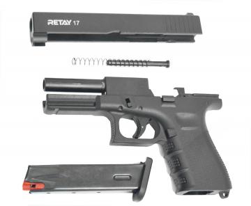 Охолощенный пистолет Retay 17 Glock Черный