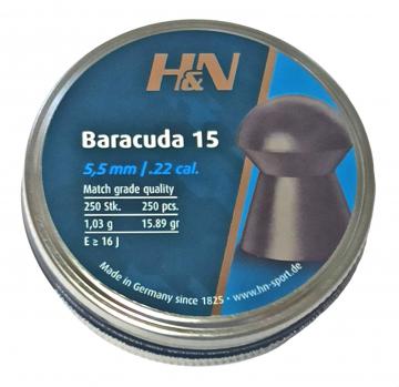 Пули H&N Baracuda 15 5,5 мм, 1,03 грамм, 250 штук