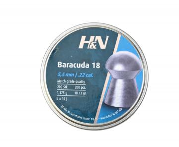 Пули H&N Baracuda 18 5,5 мм, 1,175 грамм, 200 штук