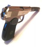 Пистолет пневматический Макарова Доработанный МР-654К никель (подарочный) исполнение elite [Увеличить] 