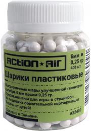 Шарики пластиковые 6 мм Action Air 0,25 гр (400 шт)