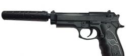Пистолет страйкбольный Galaxy G.052B Beretta 92 (спринг) 6мм