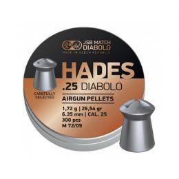 Пули JSB Hades Diabolo 6,35 мм, 1,72 грамм, 300 штук