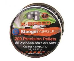 Пули Stoeger X-Speed 4,5 мм, 0,38 грамм, 200 штук