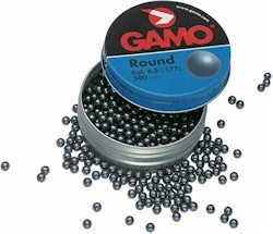 Пули пневматические GAMO Round, калибр 4,5  мм., (шарики 250 шт.)