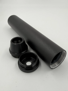 Саундмодератор дюраль вибропоглащающий T72 для пневматических винтовок Hatsan,Kral (крепл в компл)