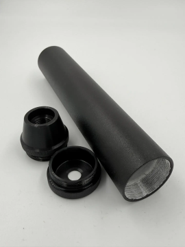 Саундмодератор дюраль вибропоглащающий T72 для пневматических винтовок Hatsan,Kral (крепл в компл)