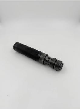 Надульник (мини модератор) Т12 из дюрали на ствол 16 мм с креплением Клещ(Hatsan 125/70/85/90)