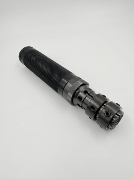 Надульник (мини модератор) Т12 из дюрали на ствол 16 мм с креплением Клещ(Hatsan 125/70/85/90)