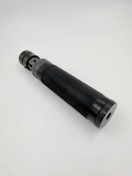 Надульник (мини модератор) Т12 из дюрали на ствол 16 мм с креплением Клещ(Hatsan 125/70/85/90)