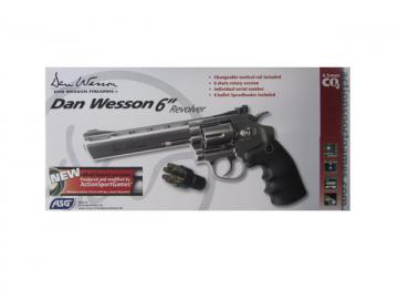 Револьвер пневматический ASG Dan Wesson 6 Silver пулевой 4,5 мм 17611