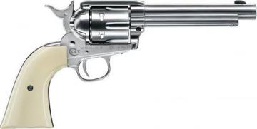 Револьвер пневматический Umarex Colt SAA .45-5,5 nickel finish пулевой 4,5 мм