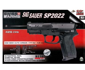 Пистолет пневматический Swiss Arms SIG SP2022 Black (288012) 4,5 мм