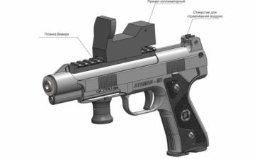 Пистолет пневматический Атаман-М2 4,5 мм