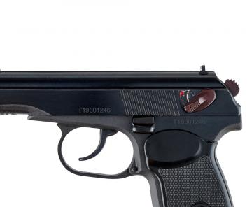 Пистолет пневматический Макарова МР-654К-32 Доработанный серия (exclusive) красный ЗИП с бородой