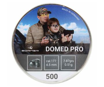 Пули Borner Domed Pro 4,5 мм, 0,51 грамм, 500 штук (Германия)