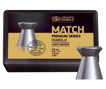 Пули JSB Match Premium Light 4,5 мм, 0,475 грамм, 200 штук