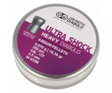 Пули JSB Ultra Shock Heavy Diabolo 4,5 мм, 0,67 грамма, 350 штук