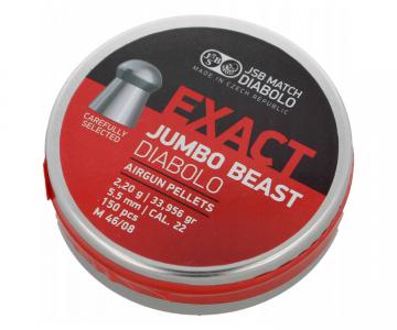 Пули JSB Exact Jumbo Beast Diabolo 5,5 мм, 2,2 грамм, 150 штук