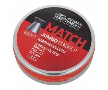 Пули JSB Exact Jumbo Match Diabolo 5,5 мм, 0,89 грамм, 300 штук