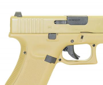 Пистолет пневматический Umarex Glock 19X TAN кал.4,5мм, арт 5.8367 (Blowback, пулевой)