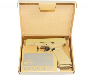 Пистолет пневматический Umarex Glock 19X TAN (Металл, CO2) кал.4,5мм, арт 5.8368