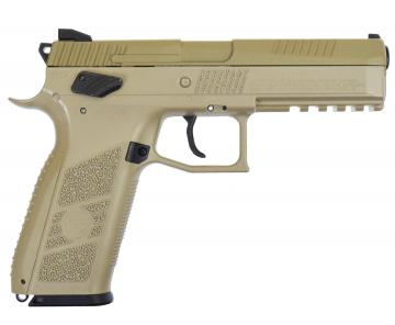 Пневматический пистолет ASG CZ P-09 FDE пулевой blowback 4,5 мм 18525