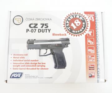 Пневматический пистолет ASG CZ-75 P-07 Duty DT двуцветный 4,5 мм 16533