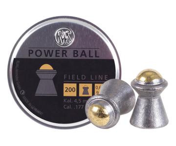 Пули RWS Power Ball 4,5 мм, 0,61 грамм, 200 штук