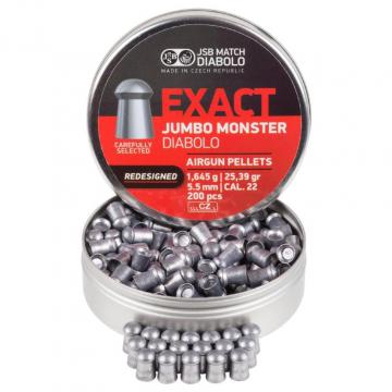 Пули JSB Exact Jumbo Monster Diabolo Redisigned 5,5 мм, 1,645 грамм, 200 штук