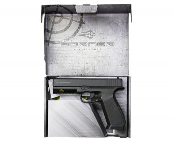 Пневматический пистолет Borner 17 4.5 мм (Glock 17) пластик