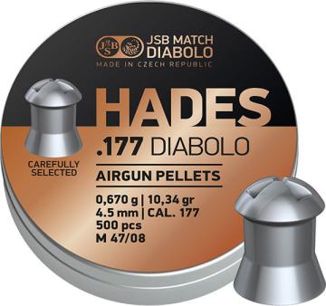 Пули JSB Hades Diabolo 4,5 мм, 0,67 г (500 штук)