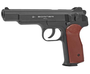 Пистолет пневматический Borner APS-S кал 4,5 мм (Стечкина, пластик)