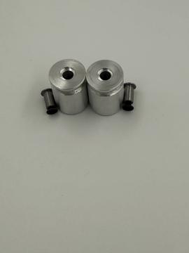 Переходники резьбовые для Пионер под алюминиевый Сигнал охотника (комплект 2 шт, дюраль)