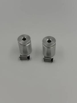 Переходники резьбовые для Пионер под алюминиевый Сигнал охотника (комплект 2 шт, дюраль)