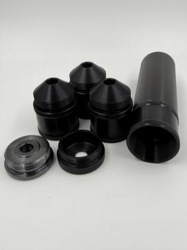 Саундмодератор модульный T90S для пневматических винтовок Huglu Effecto Zeon (плоское крепл в компл)