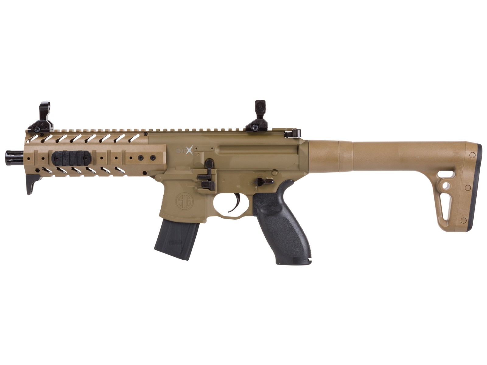 Пневматическая винтовка Sig Sauer MPX 4,5 мм (MPX-177-FDE) Увеличить.